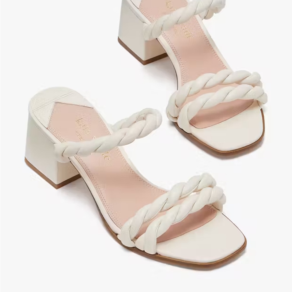 Kate Spade Ivory Braided Sandals- Sz 8.5